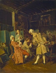 The Painter In His Studio — Jean-louis Ernest Meissonier, Realism