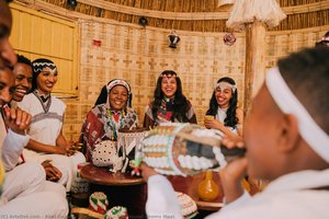 Traditional Oromo Meal — Abel Gashaw Gebremedhin, Contemporary Realism