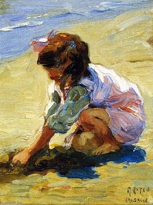 Child At The Beach — Mathias Joseph Alten