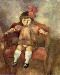Little Gifl on an Armchair