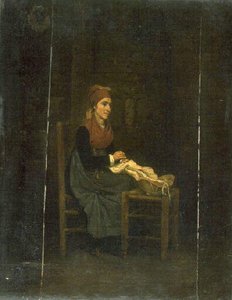 Portrait De La Mère De L'artiste — Jacques Raymond Brascassat
