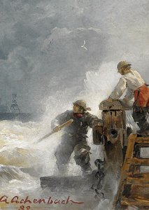At The Pier — Andreas Achenbach