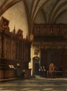 Interior Of A Sacristy In Belgium — François Stroobant