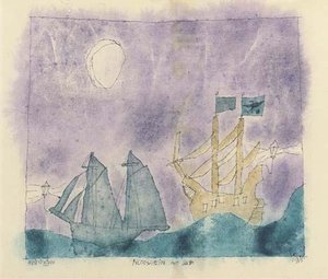Moonlight On The See — Lyonel Feininger