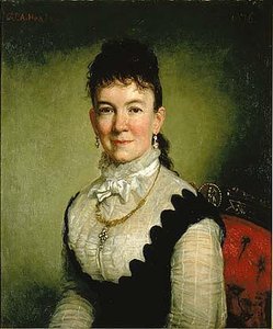 Mrs. Albert J. Myer (catherine Walden), (painting) — George Peter Alexander Healy