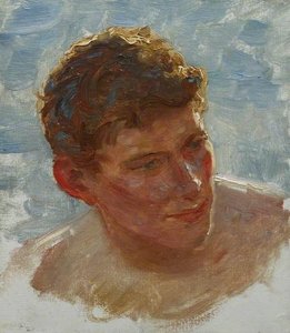 Head Of T .c. Tiddy — Henry Scott Tuke