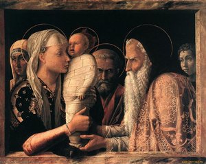 Präsentation Im Tempel — Andrea Mantegna