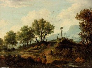 The Aberuchills (the Loch Aber Hills) — Patrick Nasmyth, Dutch Golden Age
