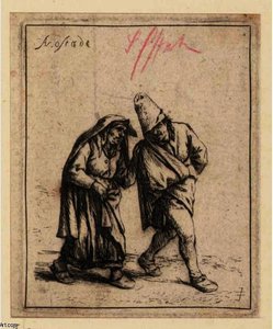 The Couple Walking — Adriaen Van Ostade