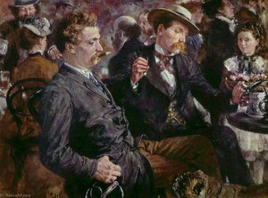 At The Beer Garden — Adolph Von Menzel