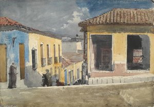 Santiago De Cuba, Street Scene — Winslow Homer, Realism