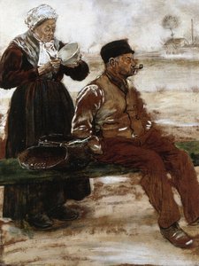After Dining — Jean-françois Raffaelli, Realism