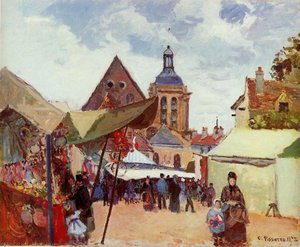 Celebración De Septiembre, Pontoise — Camille Pissarro