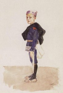 Portrait Of M. P. Konchalovsky In Childhood — Vasily Ivanovich Surikov