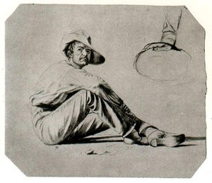 Study Of A Figure For The Squatters — George Caleb Bingham