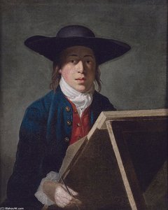 At An Easel — George Morland