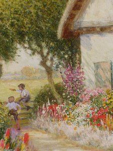 Playing Kids — Arthur Claude Strachan