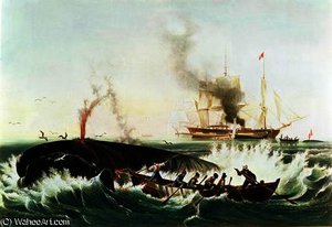 Attacking A 'right' Whale And Cutting In — Ambroise Louis Garneray