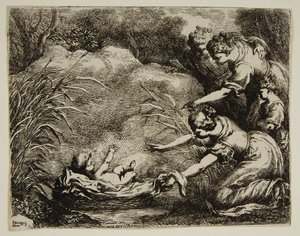 Moses Rescued From The Nile — Bartolomeo Biscaino