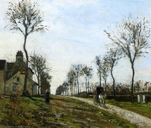 Road To Louveciennes — Camille Pissarro, Impressionism