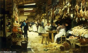 The Marketplace — Victor Gabriel Gilbert