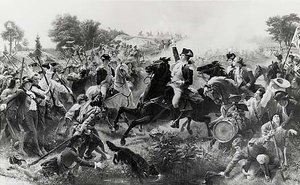 Washington At Monmouth, (painting) — Emanuel Gottlieb Leutze