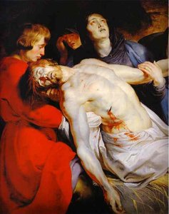 Die Leichenbestattung (detail) — Peter Paul Rubens, Baroque