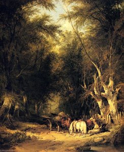 In The New Forest — William Shayer Senior