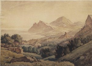 Ancient Town — Konstantin Fyodorovich Bogaevsky, Romanticism