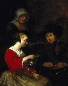Woman Pouring Wine — Gerard Ter Borch