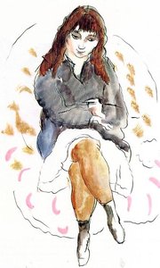 Young Woman Seated — Julius Mordecai Pincas