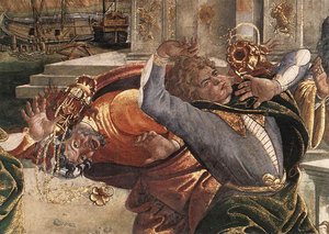 Die Strafe Korahs Und Die Steinigung Von Moses Und Aaron (detail 3) (sistina-kapelle, Vatikan) — Sandro Botticelli, Early Renaissance