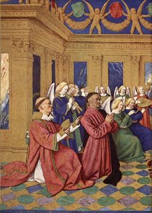 Etienne Chevalier (1410-74) and his Patron Paying Homage to the Virgin and Child