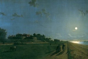 Walmer Castle By Moonlight — Henry Pether