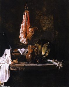 Still Life With Loin Of Mutton — Jean-baptiste-siméon Chardin, Baroque