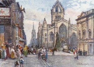 St. Giles's Cathedral From The Lawnmarket — John Fulleylove