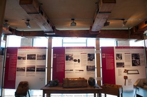 Museo del Prosciutto di Parma: sezione lavorazione prosciutti