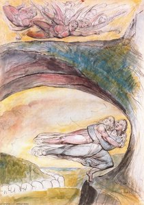 Dante Y Virgilio Huyen De Los Diablos — William Blake, Romantic Imagination
