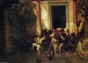 A.g. Descamps, Sortie De L'école Turque Exit Of The Turkish School — Honoré Daumier