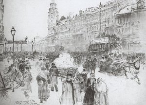 Nevsky Avenue — Ilya Yefimovich Repin