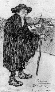 El Vagabundo — Pablo Picasso, Cubist Expressionism