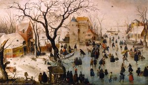 Winter Landscape With A Castle — Hendrick Avercamp