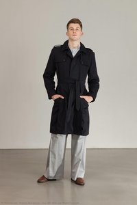 Coat With Shirt And Pleated Trousers — Andreas Brachmann