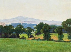 Landscape With Harrow On The Hill In The Background — Myrtle Broome