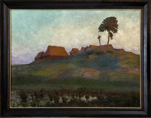 Village In Dzūkija — Antanas Žmuidzinavičius, Impressionism