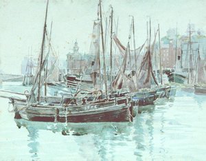 The Little Fishing Boats — Charles John Holmes