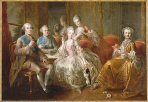 LA FAMILLE DU DUC DE PENTHIEVRE, DIT LA TASSE DE CHOCOLAT