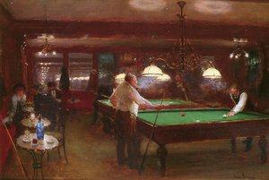 La Partie De Billard — Jean Georges Béraud