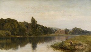 Summertime On The Thames, Bisham Church And Abbey, Berkshire — John Surtees