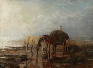 Hauling Seaweed, Swansea — Brian Hatton